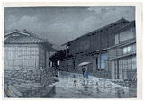 Nissaka on the Tokaido Road by Kawase Hasui