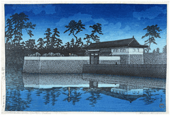 Sakurada Gate by Kawase Hasui