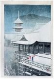 Snow at Kiyomizu Temple by Kawase Hasui