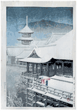 Snow at Kiyomizu Temple by Kawase Hasui