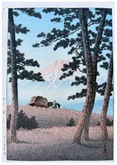Evening at Tagonoura by Kawase Hasui