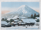 Clearing after a Snowfall in Yoshida by Kawase Hasui 1st Ed.