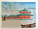 Heian Jingu Shrine by Tomichikiro Tokuriki