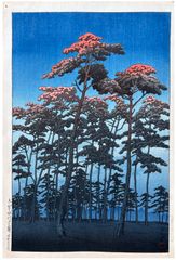 Hikawa Park at Omiya by Kawase Hasui 1st Ed.