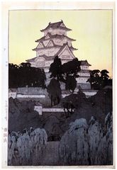 Himeji Castle Evening by Hiroshi Yoshida