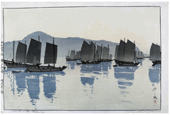 Abuto in the Morning by Hiroshi Yoshida