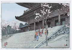 Chionin Temple Gate by Hiroshi Yoshida