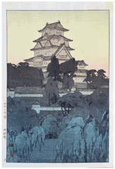 Himeji Castle Morning by Hiroshi Yoshida