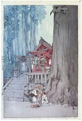 Misty Day in Nikko by Hiroshi Yoshida