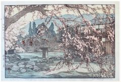 Spring in a Hot Spring by Hiroshi Yoshida