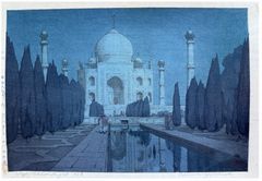 Taj Mahal at Night by Hiroshi Yoshida 
