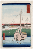 The Sea at Tsukuda by Utagawa Hiroshige