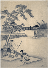 Kyudo Practice by Katsushika Hokusai