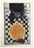 Holding a Sunflower by Tadashi Nakayama