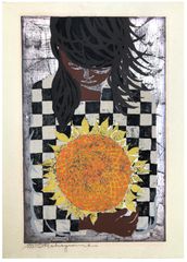 Holding a Sunflower by Tadashi Nakayama