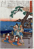 Ichiman-Maru and Hakoo-Maru by Ando Hiroshige