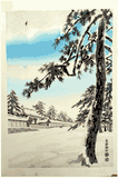 Imperial Palace in Snow by Kotozuka Eiichi 