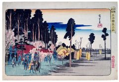 Inari Shrine at Oji by Ando Hiroshige