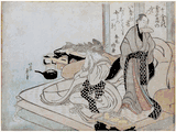 Indoor Activities by Katsushika Hokusai
