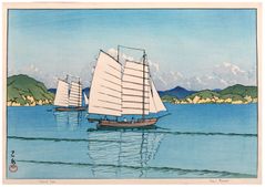 Inland Sea by Kawase Hasui 1st Ed.