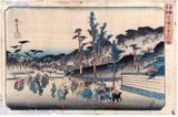 Inside Zojoji Temple in Shiba by Ando Hiroshige