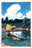 Irrigation as Seen in Sado by Kawase Hasui Pre Earthquake