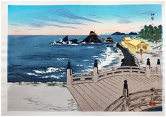 Ise Futami Bay in Mie Prefecture by Tomichikiro Tokuriki