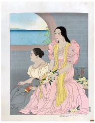 Joaquina et sa Mere by Paul Jacoulet