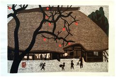 Kaki in Fall by Kiyoshi Saito