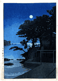 Kakizaki Benten Shrine in Shimoda by Kawase Hasui 1st Ed.