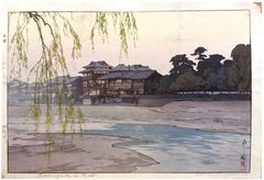 Kamogawa in Kyoto by Hiroshi Yoshida
