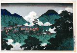 Kankai-ji Temple in Beppu by Kawase Hasui 1st Ed.