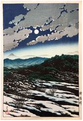 Karikachi Mountain Pass by Kawase Hasui 1st Ed.