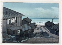 Cloudy Day at Mizuki by Kawase Hasui 1st Ed.