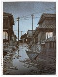 Evening Rain at Kawarago by Kawase Hasui Evening Rain at Kawarago by Kawase Hasui