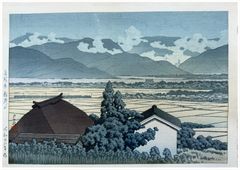 Inari Mountain in Nagano by Kawase Hasui 1st Ed.