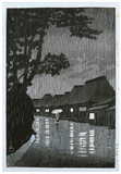 Rain at Maekawa by Kawase Hasui 