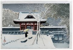 Snow At Shiba Park by Kawase Hasui 
