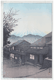 Mt. Fuji from Yuimachi by Kawase Hasui