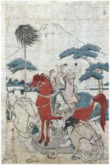 Kid on a Horse by Utamaro