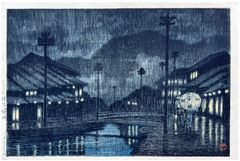 Kinosaki Tajima by Kawase Hasui 1st Ed.
