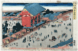 Kinryuzan Temple in Asakusa by Ando Hiroshige