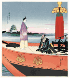 Kiyomasa and Nijyo Castle by Hasegawa Sadanobu III