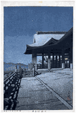 Kiyomizu Temple in Kyoto by Kawase Hasui