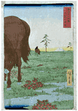 Kogane Plain in Shimosa Province by Utagawa Hiroshige