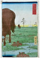 Kogane Plain in Shimosa Province by Utagawa Hiroshige