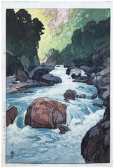 Kurobe River by Hiroshi Yoshida