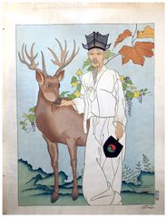 La Longevite by Paul Jacoulet