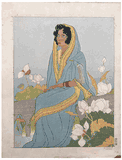 La Poetesse Indienne by Paul Jacoulet
