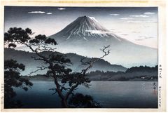 Lake Sai Sunset by Tsuchiya Koitsu 1st Ed.